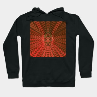 Electroluminated Skull Radiate - Terra Cotta Hoodie